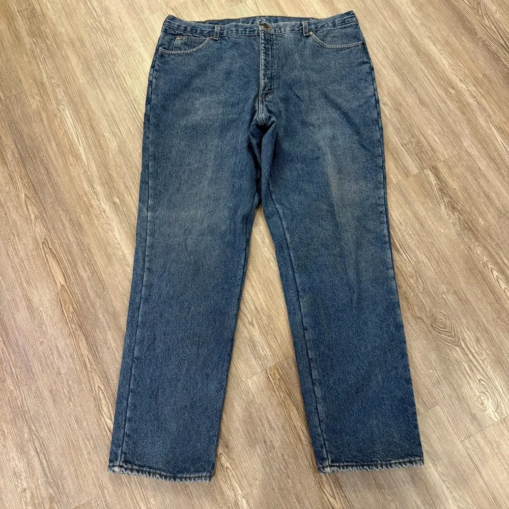 L.L. Bean Mens 42x34 Vintage Made In USA Fleece Lined Jeans‎ - Picture 2 of 10